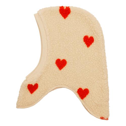 Flöss Simone Balaclava Soft White Heart  Soft White Heart-3-5 years  Creme  3-5 år  kvinde