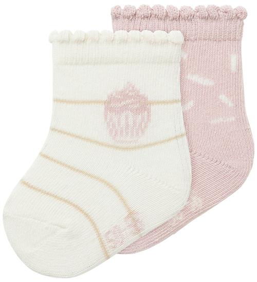 Name it Strømper - NbfNupcake - 2-Pak - Cloud Dancer/Burnished L