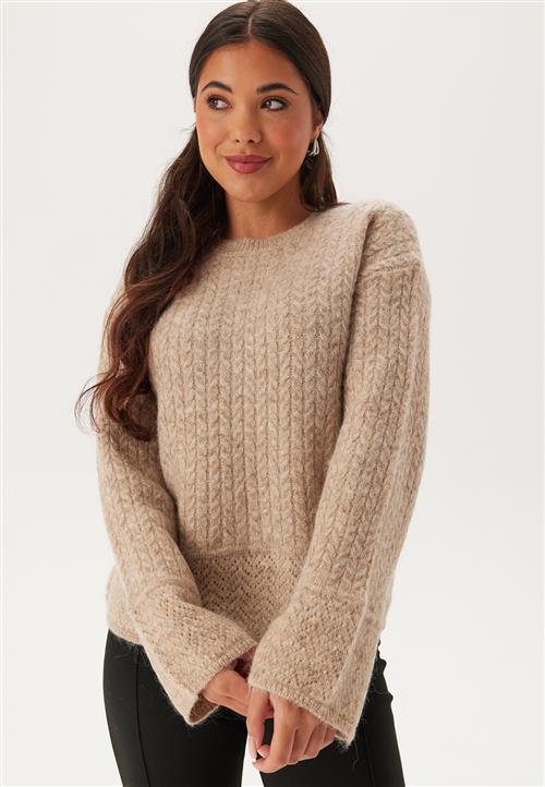SELECTED Slfalva Structure Ls Knit O-neck