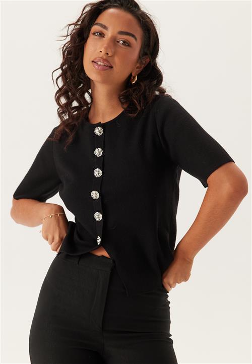 Pieces Pcmarie Ss O-neck Split Knit