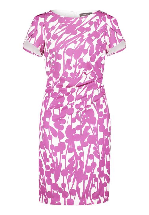 Vera Mont Kjole  mørk pink / hvid
