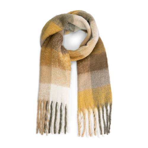 MGO Sjal 'Ruby'  camel / brun / hvid