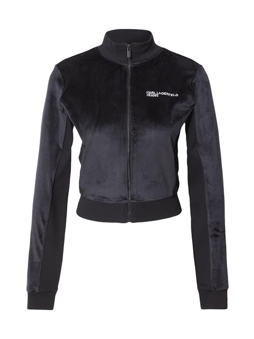 KARL LAGERFELD JEANS Sweatjakke  sort / hvid
