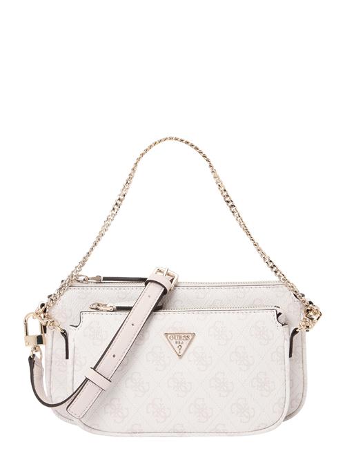 GUESS Skuldertaske 'NOELLE II DBL POUCH CROSSBODY'  ecru / hvid