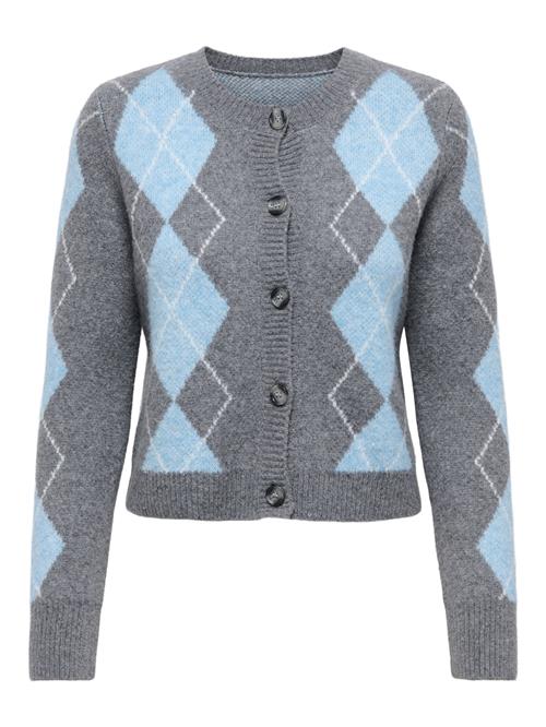 ONLY Cardigan 'ONLBRIGHTON'  lyseblå / grå / hvid