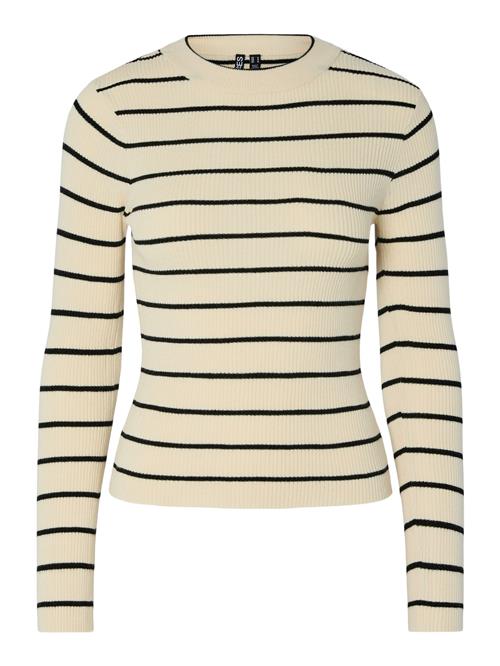 PIECES Pullover  champagne / sort