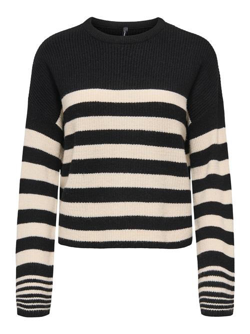 ONLY Pullover 'ONLKatia'  lysebeige / sort