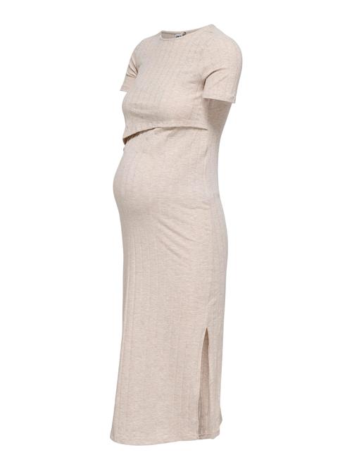 Only Maternity Kjole 'OLMDandra'  beige