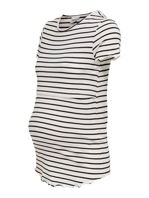 Only Maternity Shirts 'OLMCyra'  sort / hvid