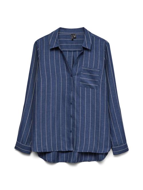VERO MODA Bluse 'VMODETTE'  blå / hvid