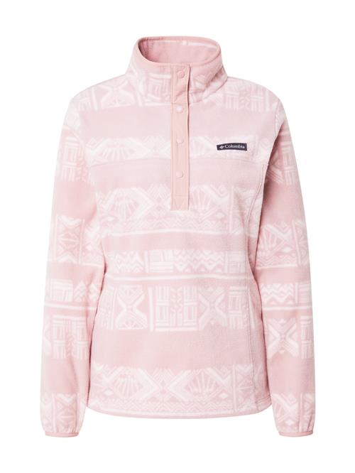 COLUMBIA Sportspullover 'Benton Springs'  lyserød / hvid