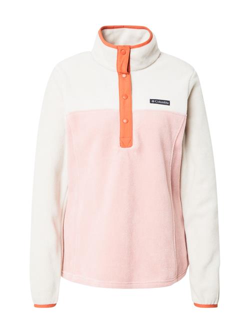 COLUMBIA Sportspullover 'Benton Springs'  orange / pastelrød / hvid