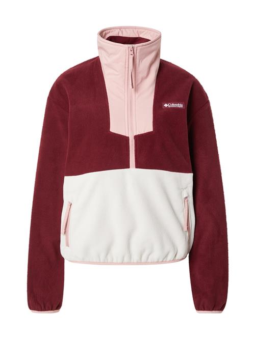 COLUMBIA Sportspullover 'Sequoia Grove'  lyserød / mørkerød / hvid