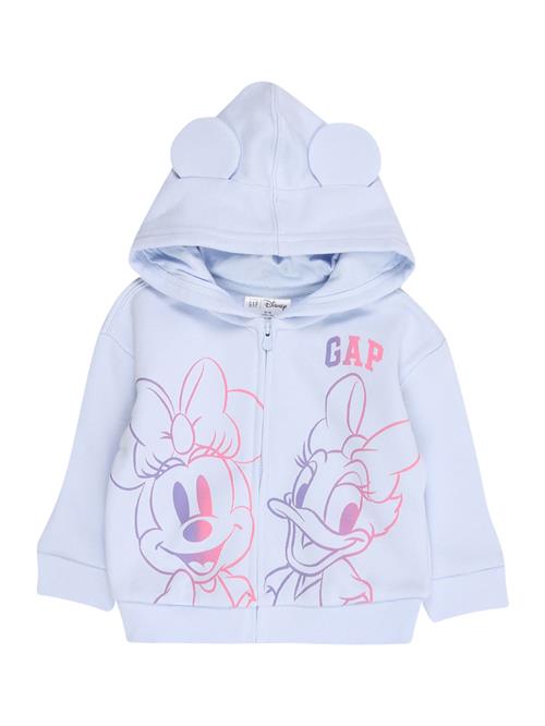 GAP Sweatjakke 'V-DIS'  pastelblå / lilla / lys pink