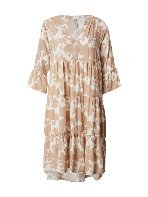 Sublevel Kjole  mørkebeige / hvid