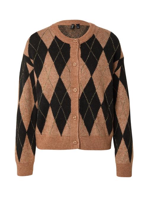 VERO MODA Cardigan 'VMBILLE'  lysebrun / guld / sort