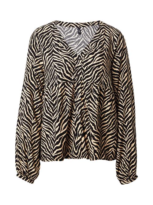 ONLY Bluse 'ONLNOVA EBBA'  beige / sort