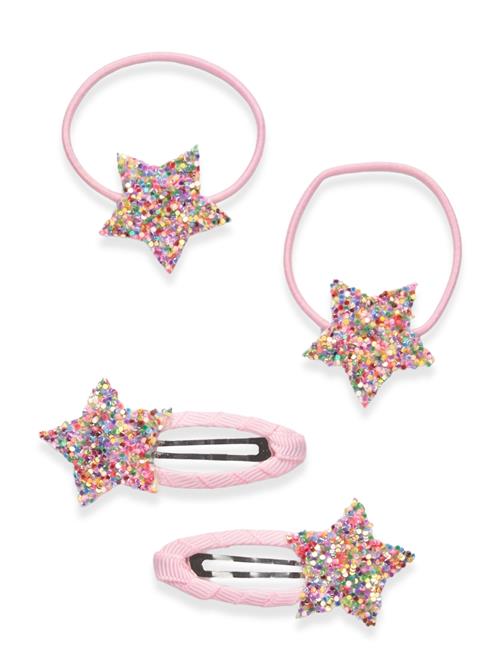 Pack Of Hairpins And Hair Bands Mango Pink