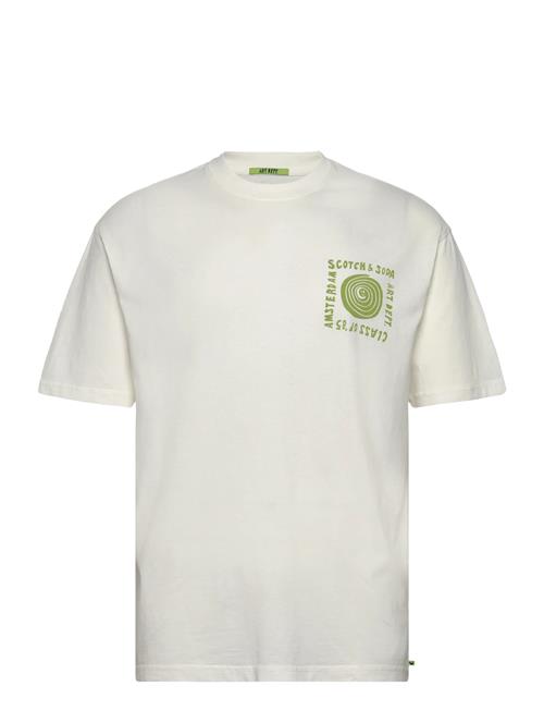 Relaxed-Fit Washed Artwork T-Shirt Scotch & Soda White