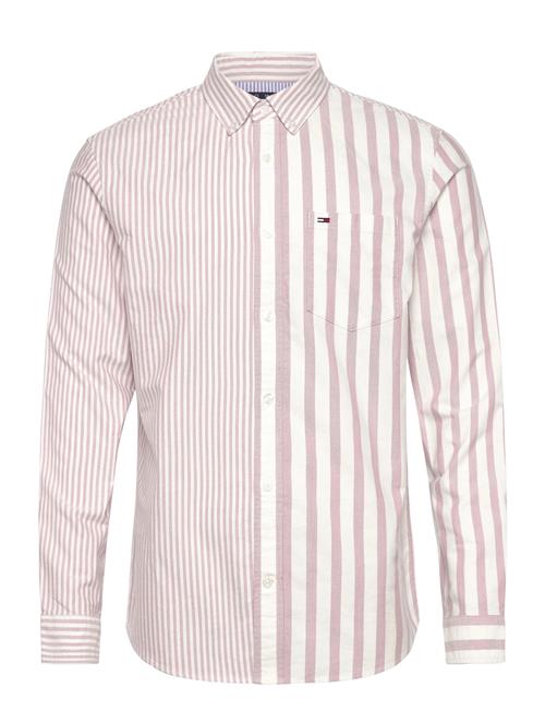 Tjc Patchwork Stripe Shirt Tommy Jeans Pink