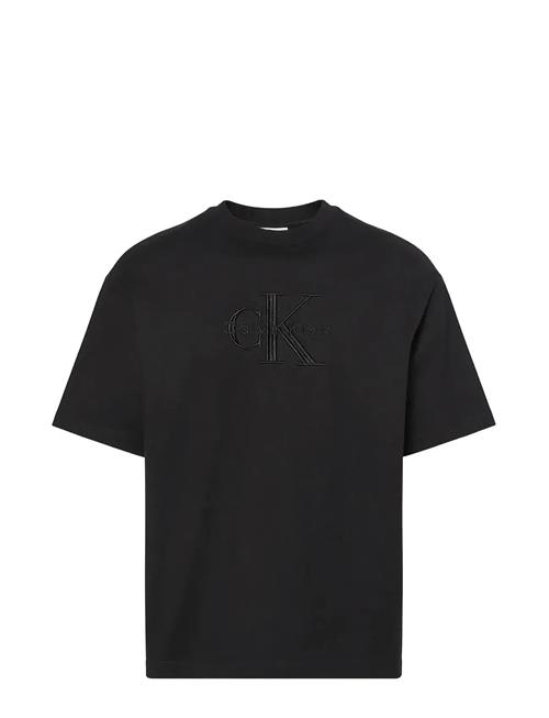 Ss Hero Monologo Emb 16S Crewnck Calvin Klein Jeans Black