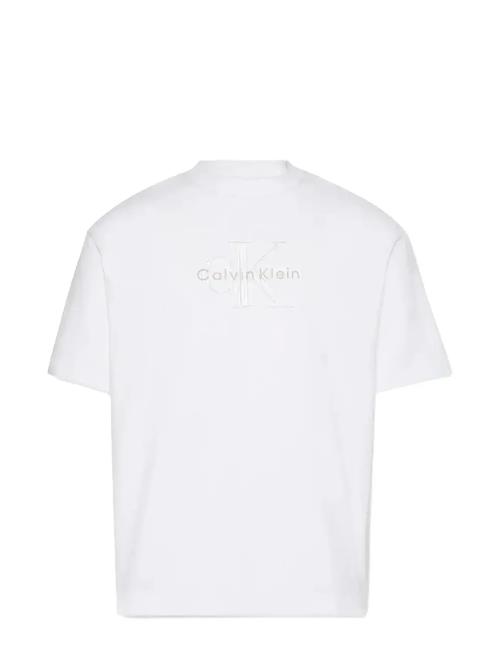 Ss Hero Monologo Emb 16S Crewnck Calvin Klein Jeans White