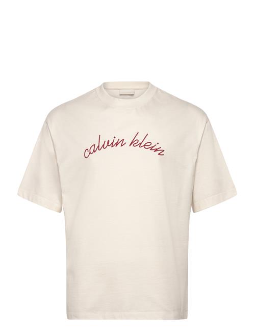 Ss Center Chain Stitch 16S Rlxd Calvin Klein Jeans White
