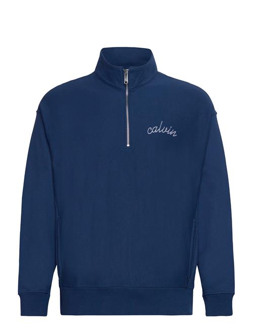 Premium Terry Chain Stitch Qtr Z Calvin Klein Jeans Blue