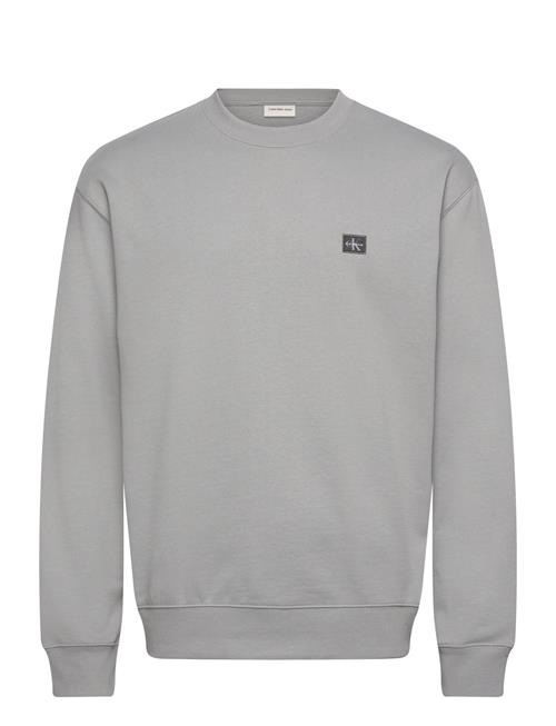 Ls 350Terry Eu Whsl Badge Crewne Calvin Klein Jeans Grey