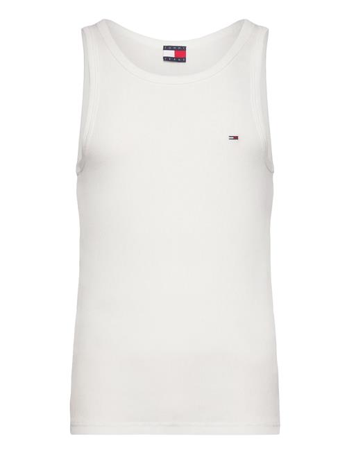 Tjm Xslim Clssc Flag Ribbed Tank Tommy Jeans White