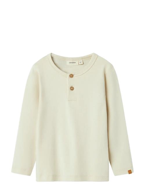 Nmmgayo Sar Ls Slim Top Lil Lil'Atelier Cream