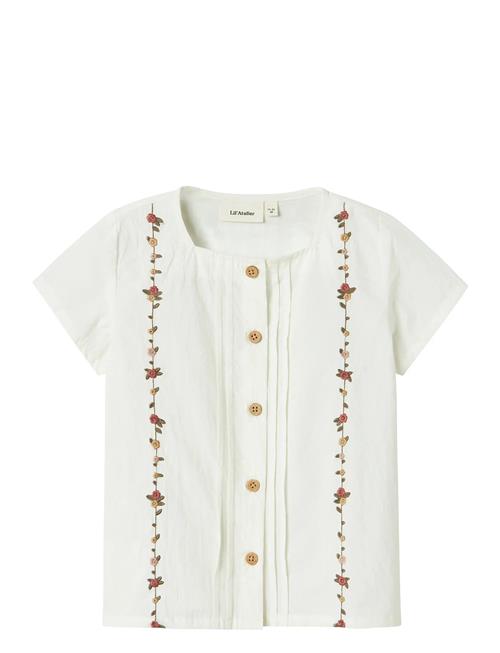 Nmfjolene Ss Loose Shirt Lil Lil'Atelier White