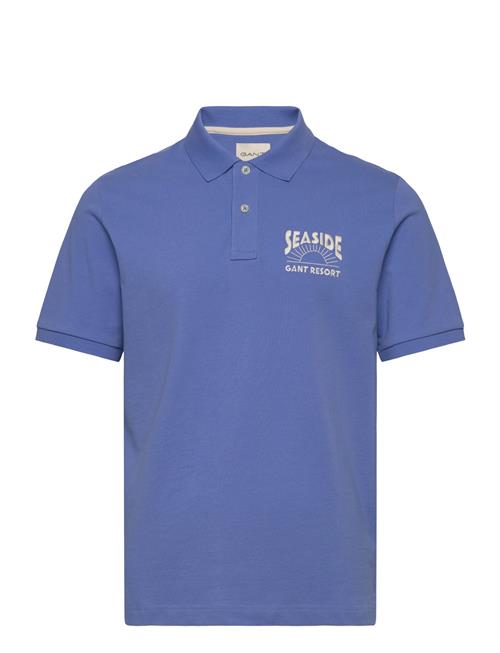 Graphic Ss Polo GANT Blue