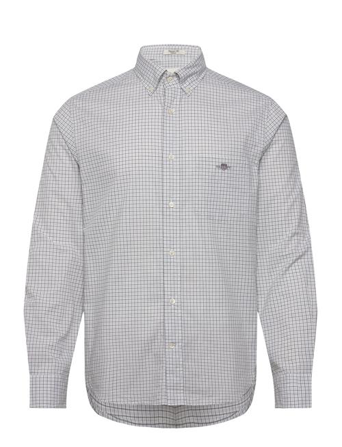 Reg Classic Poplin Check Shirt GANT Green