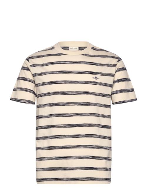 Striped Ss T-Shirt GANT Beige
