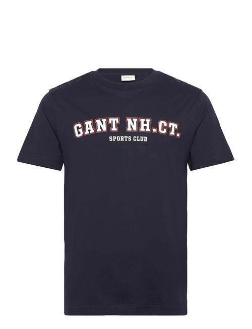 Graphic Ss T-Shirt GANT Navy