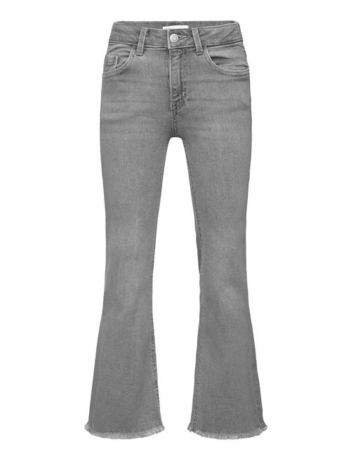 Frayed Low-Rise Skinny Jeans Mango Grey