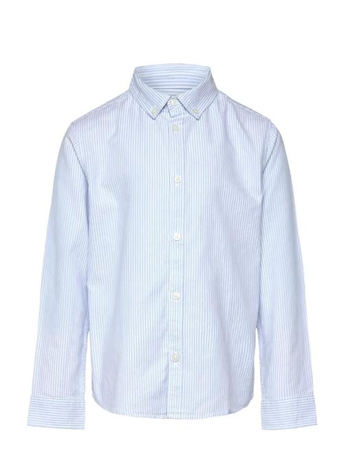 Striped Oxford Shirt Mango Blue