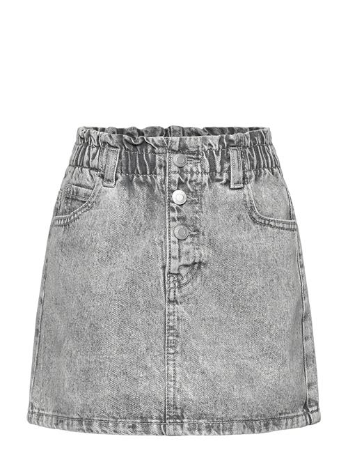 Denim Paperbag Skirt Mango Grey