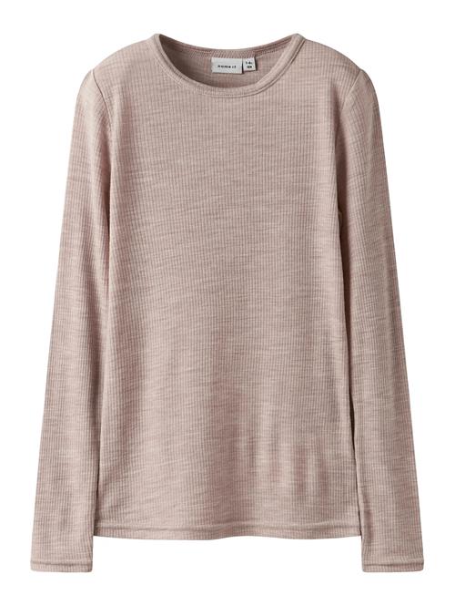 Nknwax Wool Rib Ls Top Name It Pink