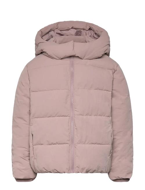 Hood Quilted Coat Mango Pink