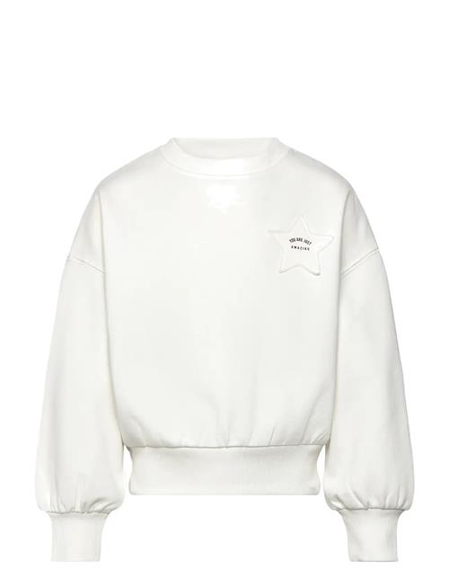 Sweatshirt With Embroidered Star Mango White