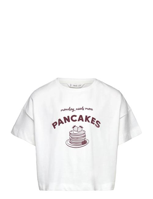 Short-Sleeved Printed T-Shirt Mango White