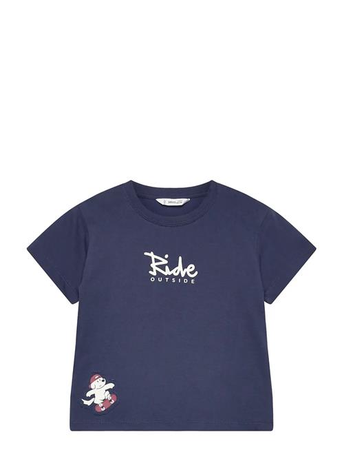 Se Dog Printed T-Shirt Mango Navy ved Booztlet
