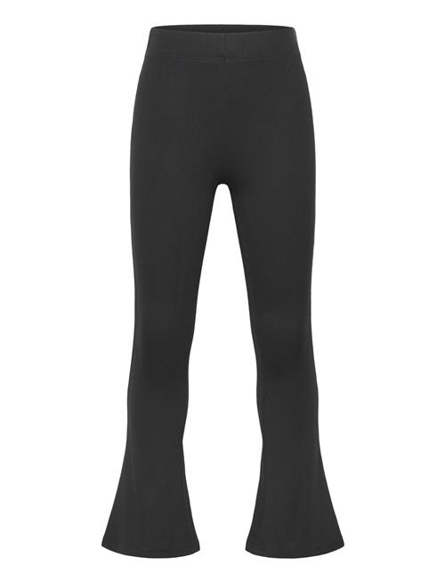 Flared Cotton Leggings Mango Black