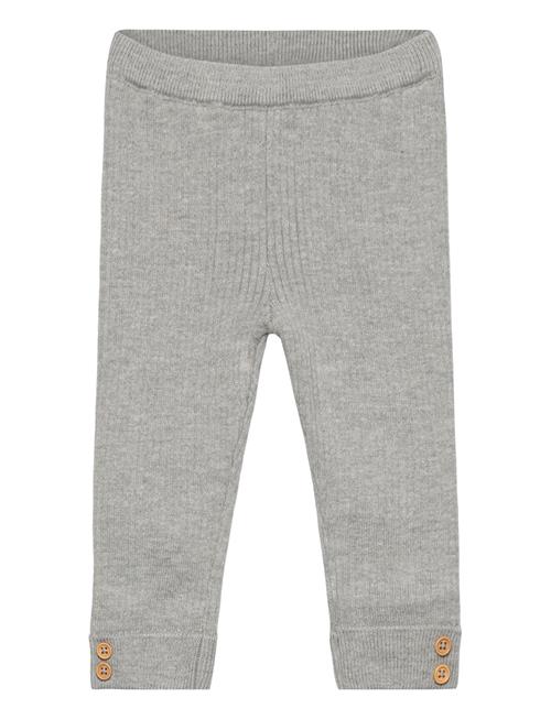 Stripes Knitted Leggings Mango Grey