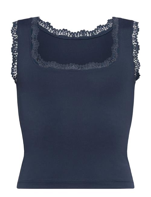 Rkbillie Sl Square Lace Top Rosemunde Kids Navy