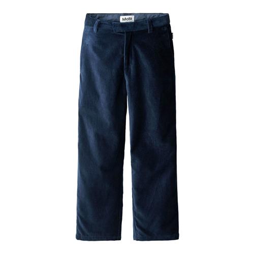 Molo Adagio Bukser I Velour Galaxy Blue  Galaxy Blue 134 cm  Marineblå  134 cm  mand