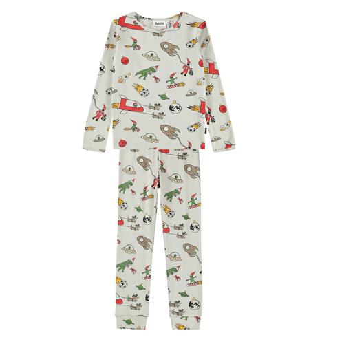 Molo Lue Pyjamas Spacy Nights  Spacy Nights 128 cm  Beige  128 cm  Unisex