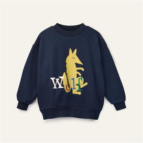 Wynken Seymour Sweatshirt Deep Navy  Deep Navy 4Y  Marineblå  4 år  Unisex